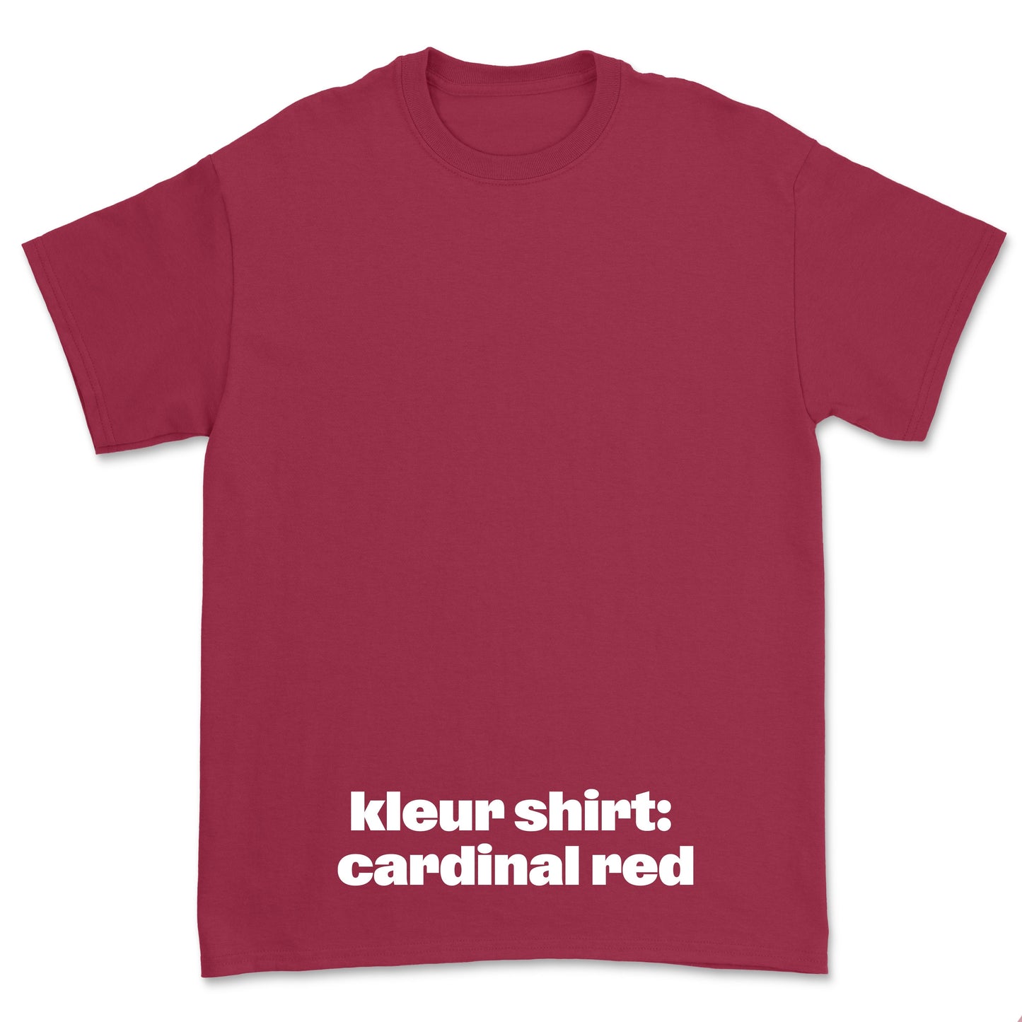 T-shirt 'Left of the Dial' • JOH klein zwart logo borst