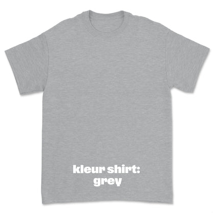 T-shirt 'Left of the Dial' • Klein wit logo borst