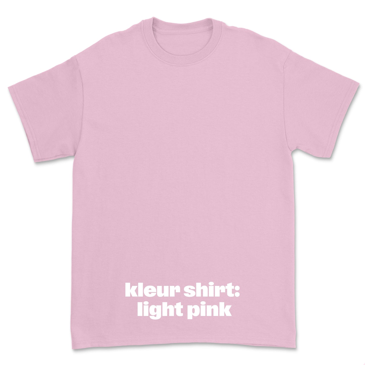 T-shirt 'Left of the Dial' • JOH klein zwart logo borst