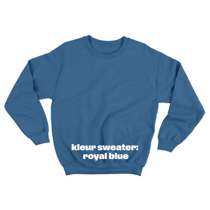 Sweater 'Rotown Letters' • Klein wit logo borst