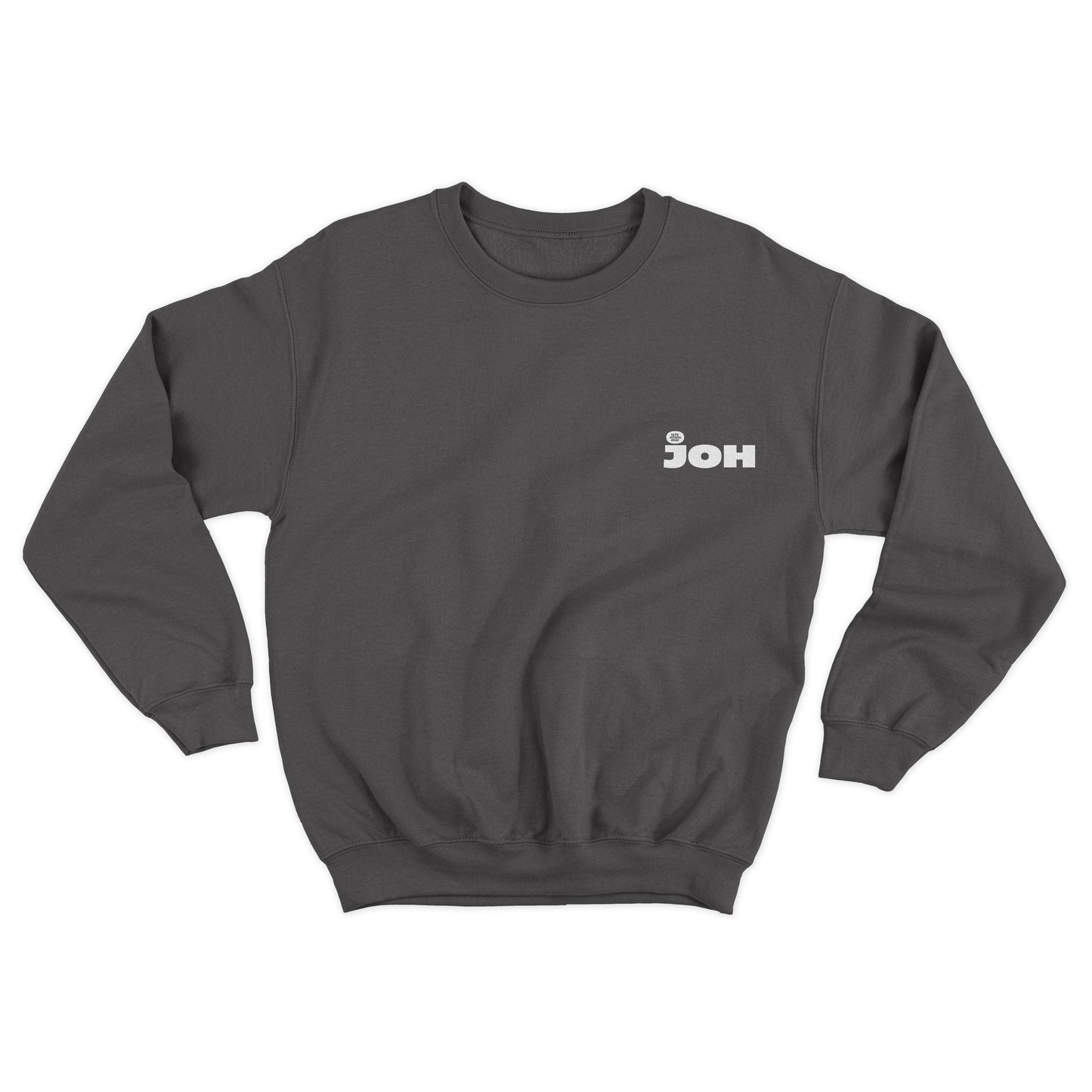 Sweater 'Left of the Dial' • JOH klein wit logo borst