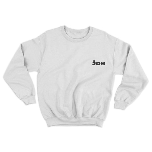 Sweater 'Left of the Dial' • JOH klein zwart logo borst