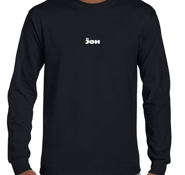 Longsleeve 'Left of the Dial' • JOH klein wit logo midden