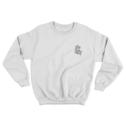 Sweater 'Left of the Dial' • klein LOTD For Life zwart logo borst