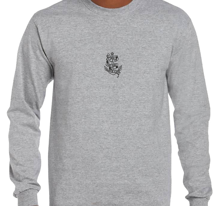 Longsleeve 'Left of the Dial' • klein LOTD For Life zwart logo midden