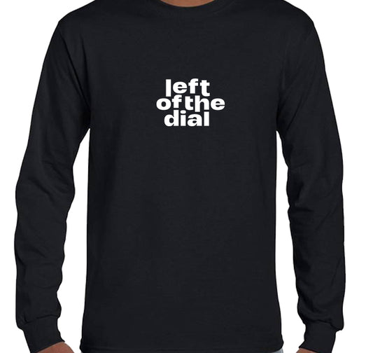 Longsleeve 'Left of the Dial' • Groot wit logo