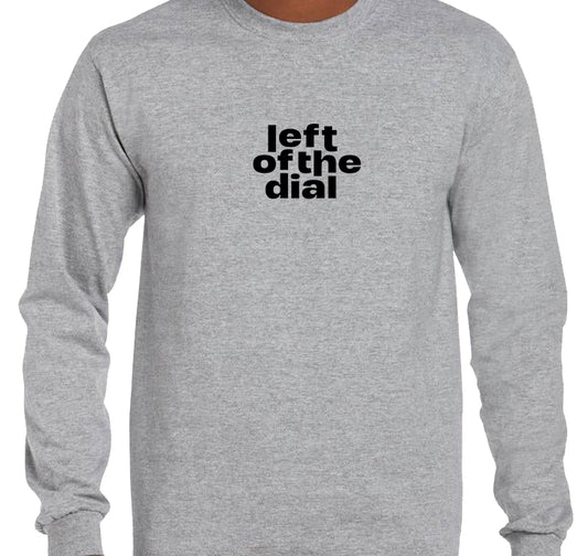 Longsleeve 'Left of the Dial' • Groot zwart logo