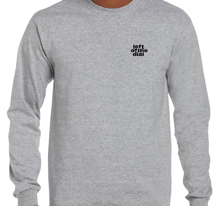 Longsleeve 'Left of the Dial' • Klein zwart logo borst