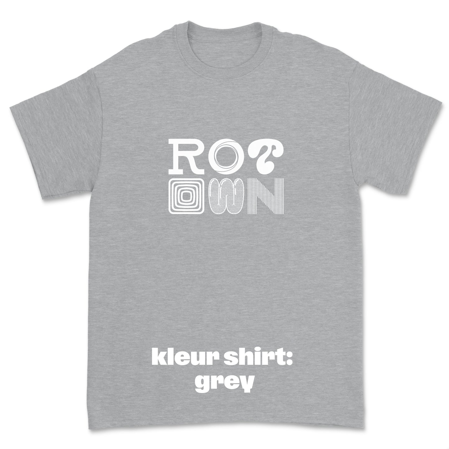 T-shirt 'Rotown Letters' • Groot wit logo