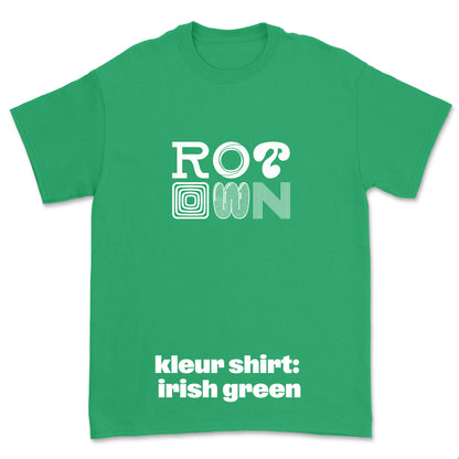 T-shirt 'Rotown Letters' • Groot wit logo