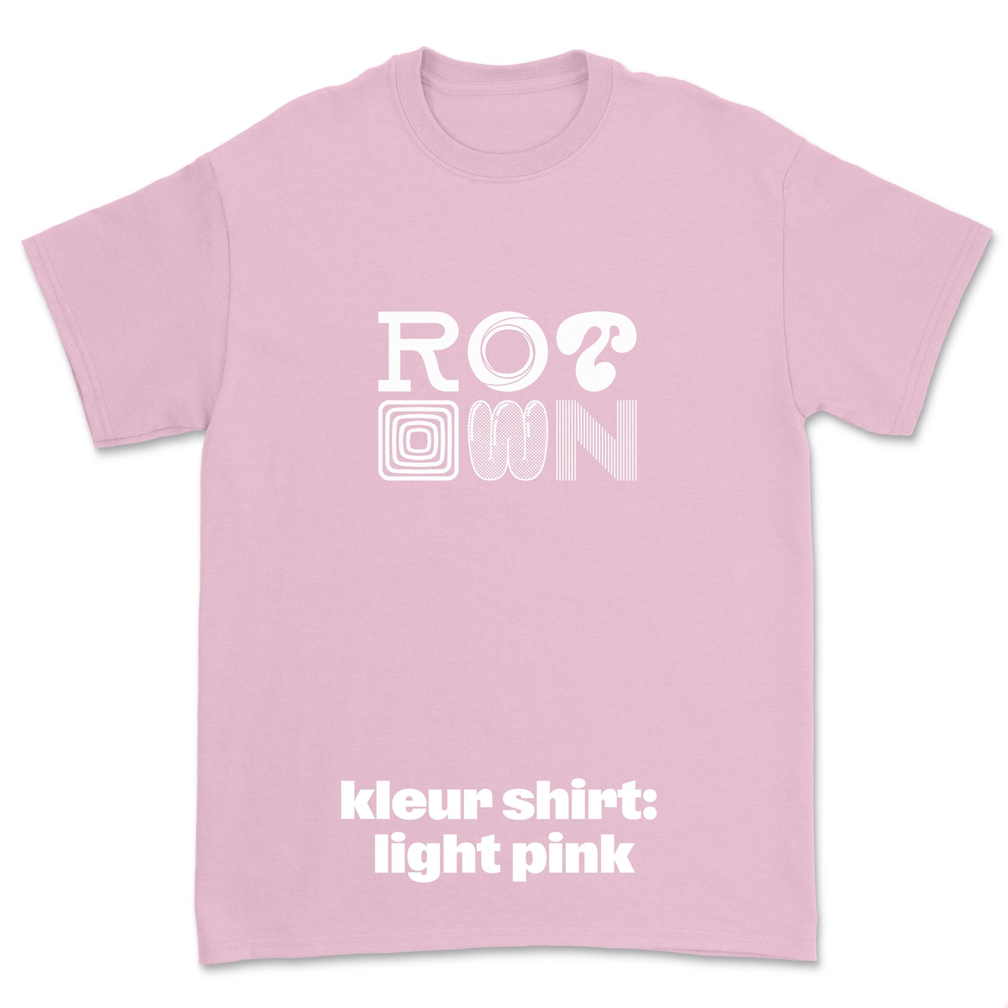 T-shirt 'Rotown Letters' • Groot wit logo