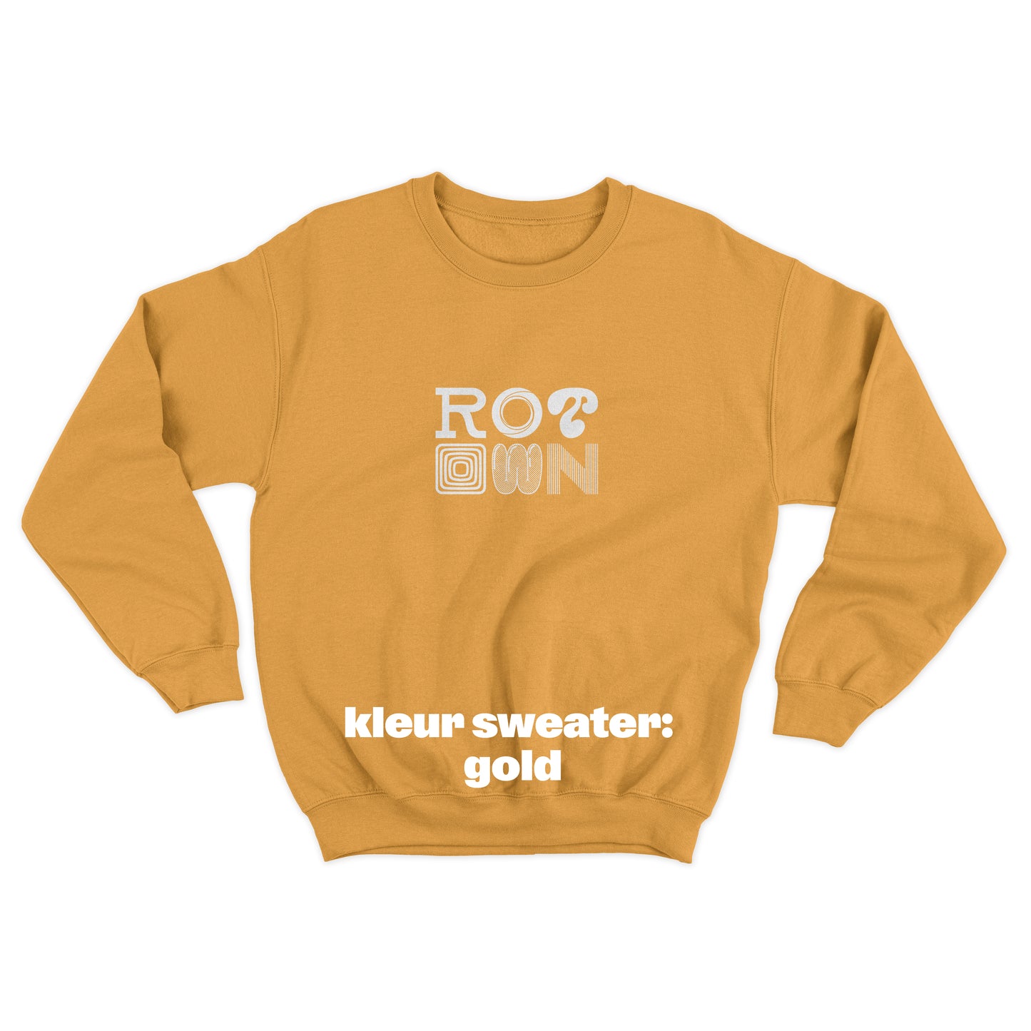 Sweater 'Rotown Letters' • Groot wit logo