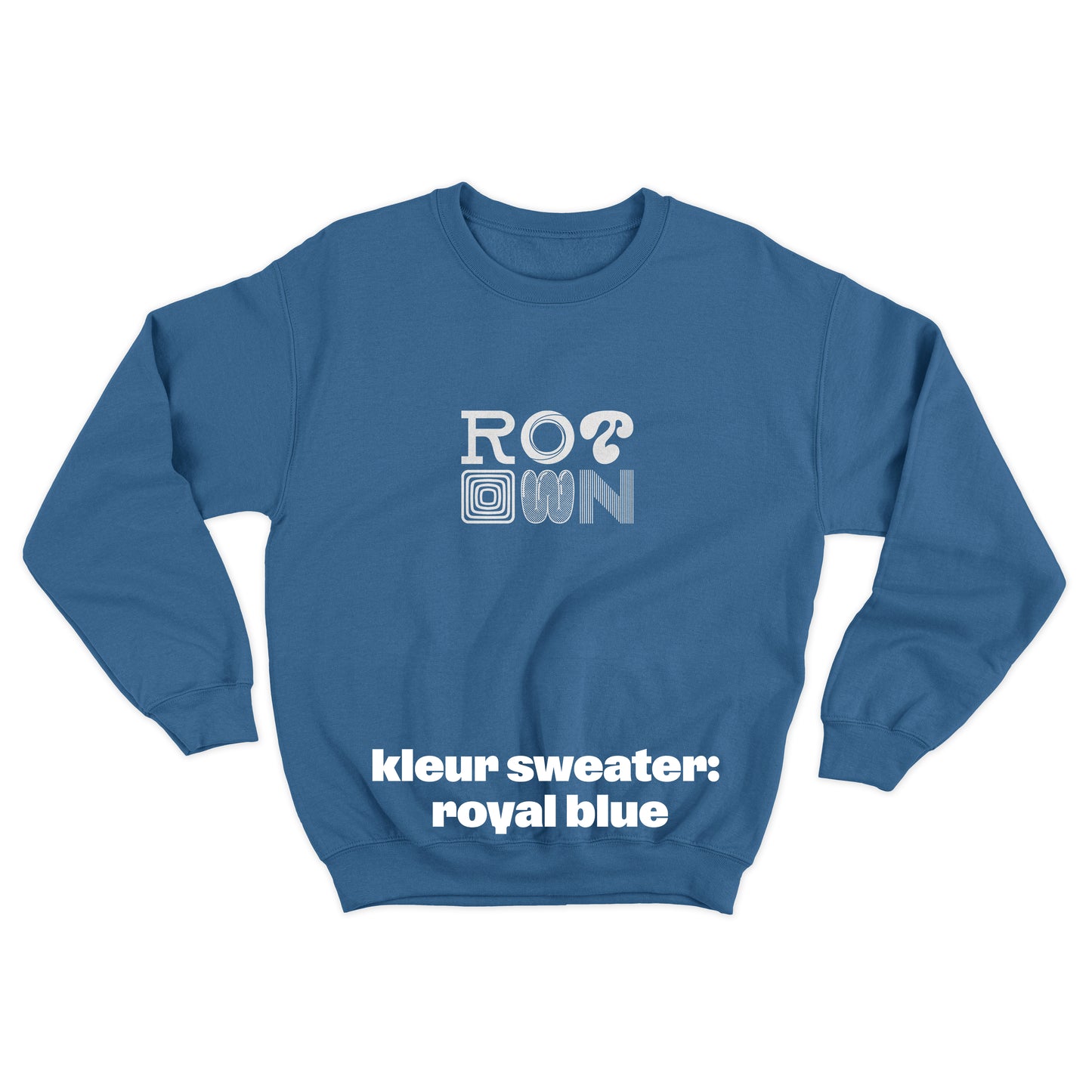 Sweater 'Rotown Letters' • Groot wit logo