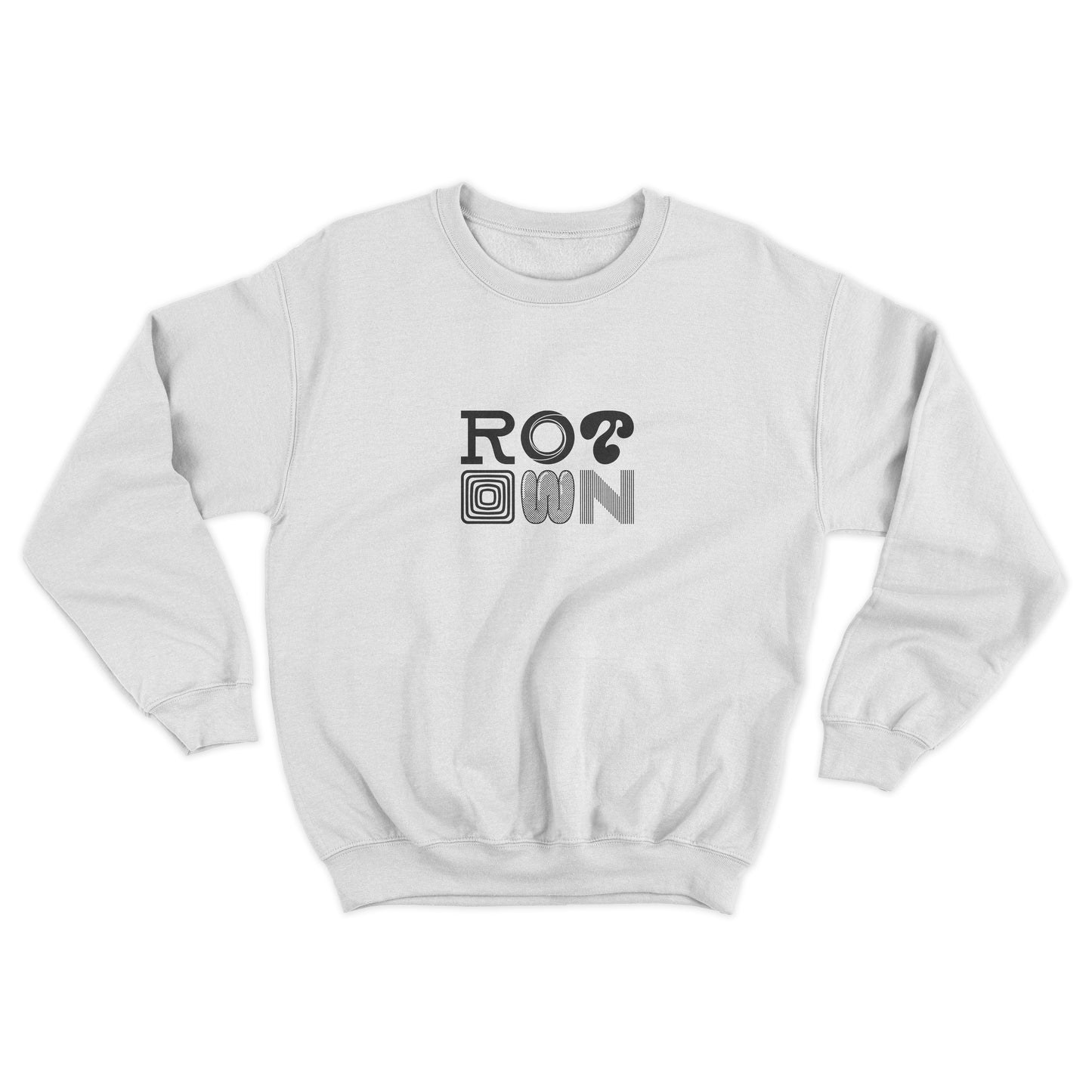 Sweater 'Rotown Letters' • Groot zwart logo