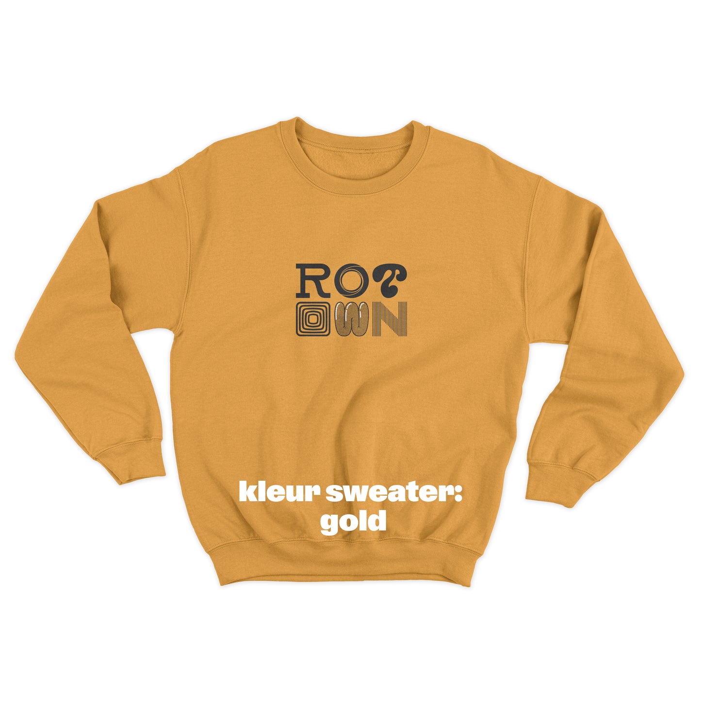 Sweater 'Rotown Letters' • Groot zwart logo