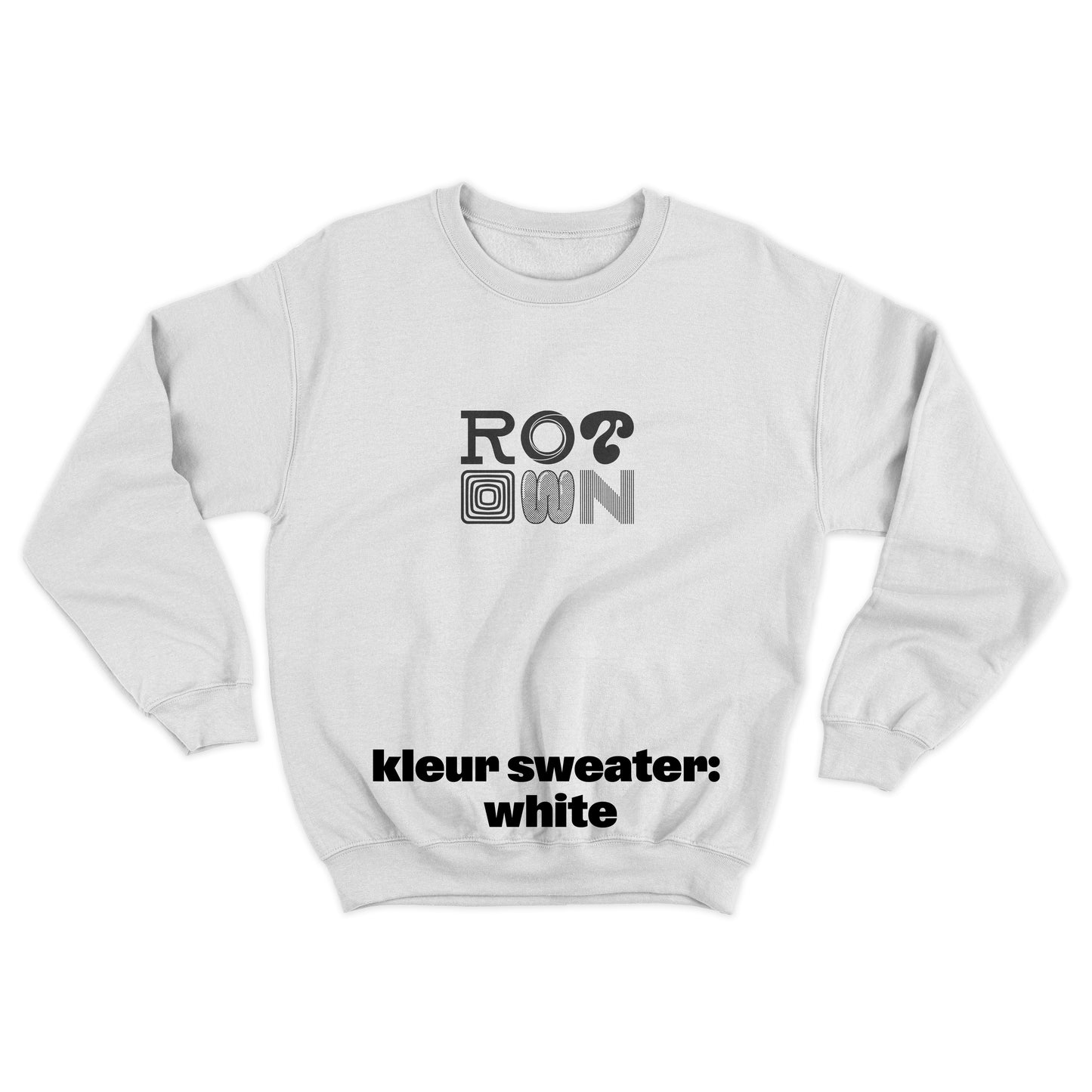 Sweater 'Rotown Letters' • Groot zwart logo