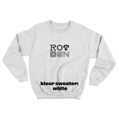 Sweater 'Rotown Letters' • Groot zwart logo