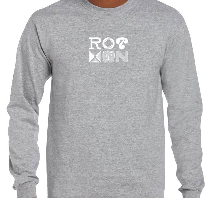 Longsleeve 'Rotown Letters' • Groot wit logo