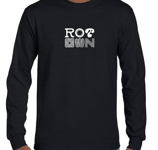 Longsleeve 'Rotown Letters' • Groot wit logo
