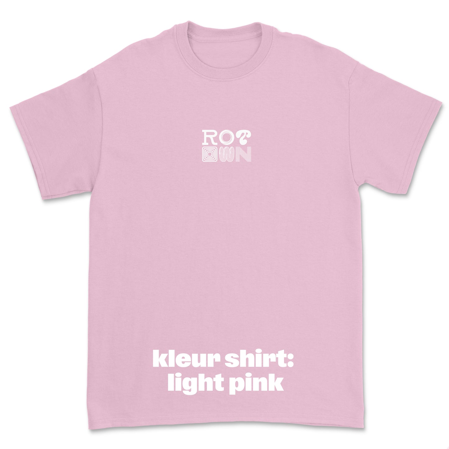T-shirt 'Rotown Letters' • Klein wit logo midden