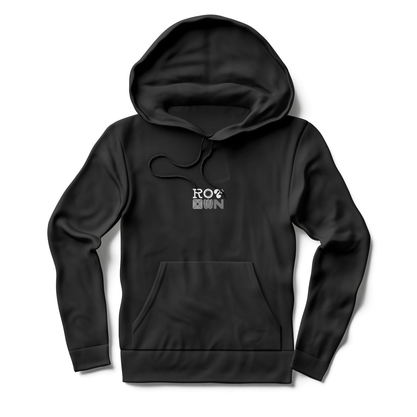 Hoodie 'Rotown Letters' • Klein wit logo midden