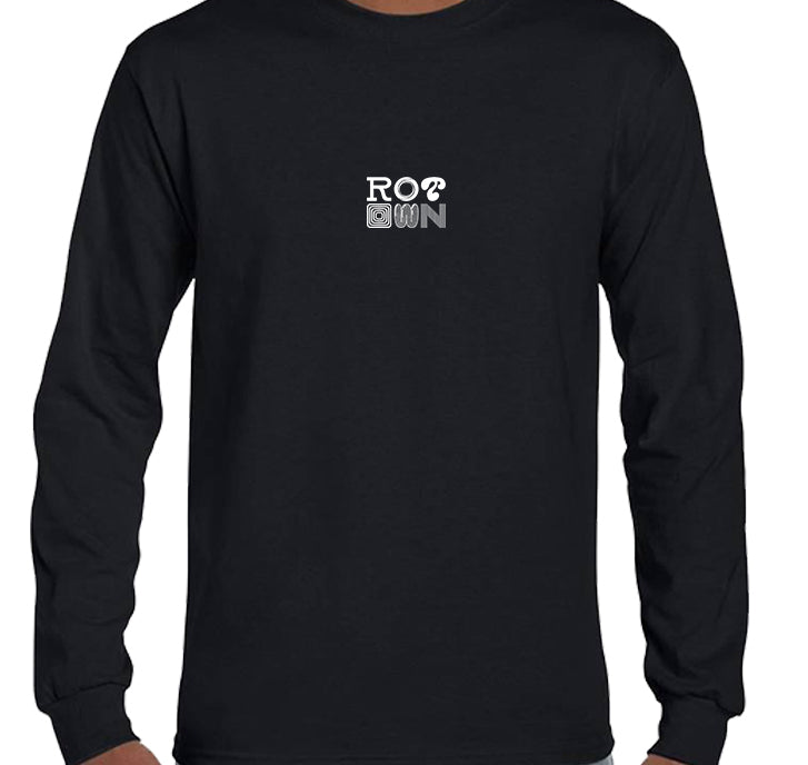 Longsleeve 'Rotown Letters' • Klein wit logo midden