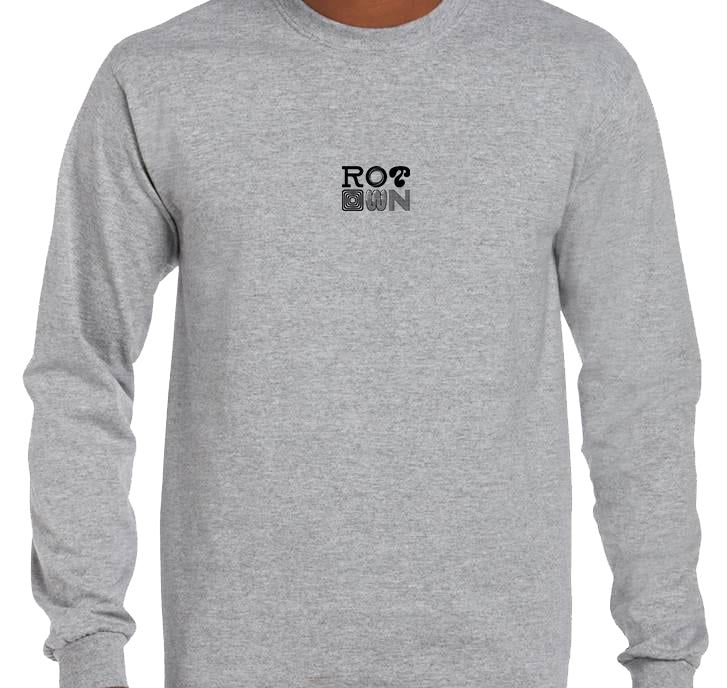 Longsleeve 'Rotown Letters' • Klein zwart logo midden