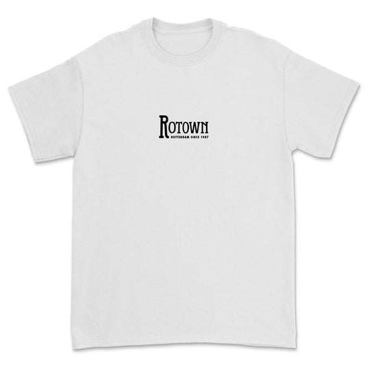 T-shirt Rotown Logo • Groot zwart logo