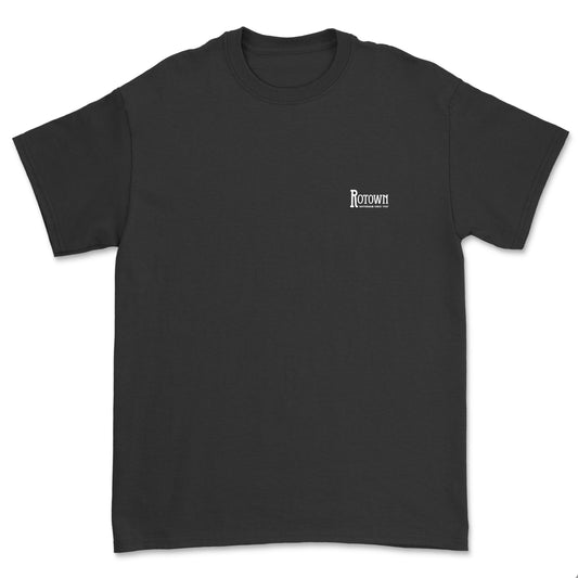 T-shirt Rotown Logo • Klein wit logo borst