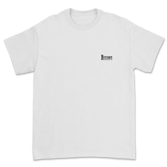 T-shirt Rotown Logo • Klein zwart logo borst