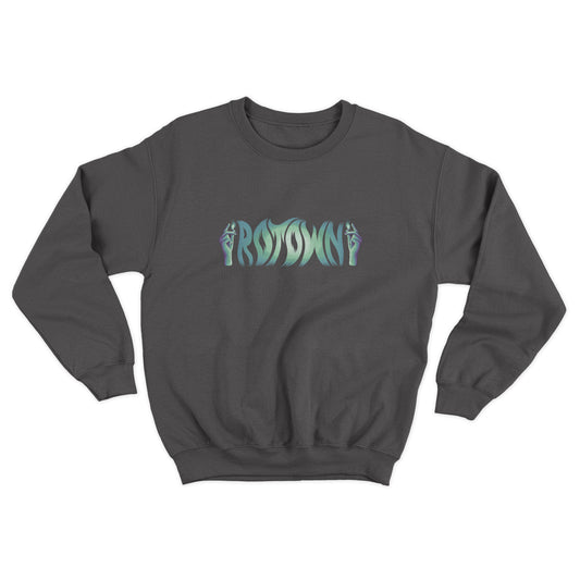 Sweater 'Rotown Vuur' • Groot groen logo