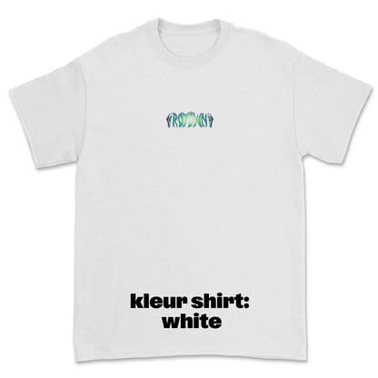 T-shirt 'Rotown Vuur' • klein groen logo midden