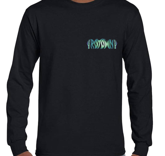 Longsleeve 'Rotown Vuur' • klein groen logo borst