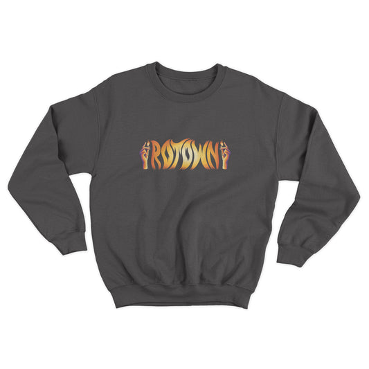 Sweater 'Rotown Vuur' • Groot oranje logo