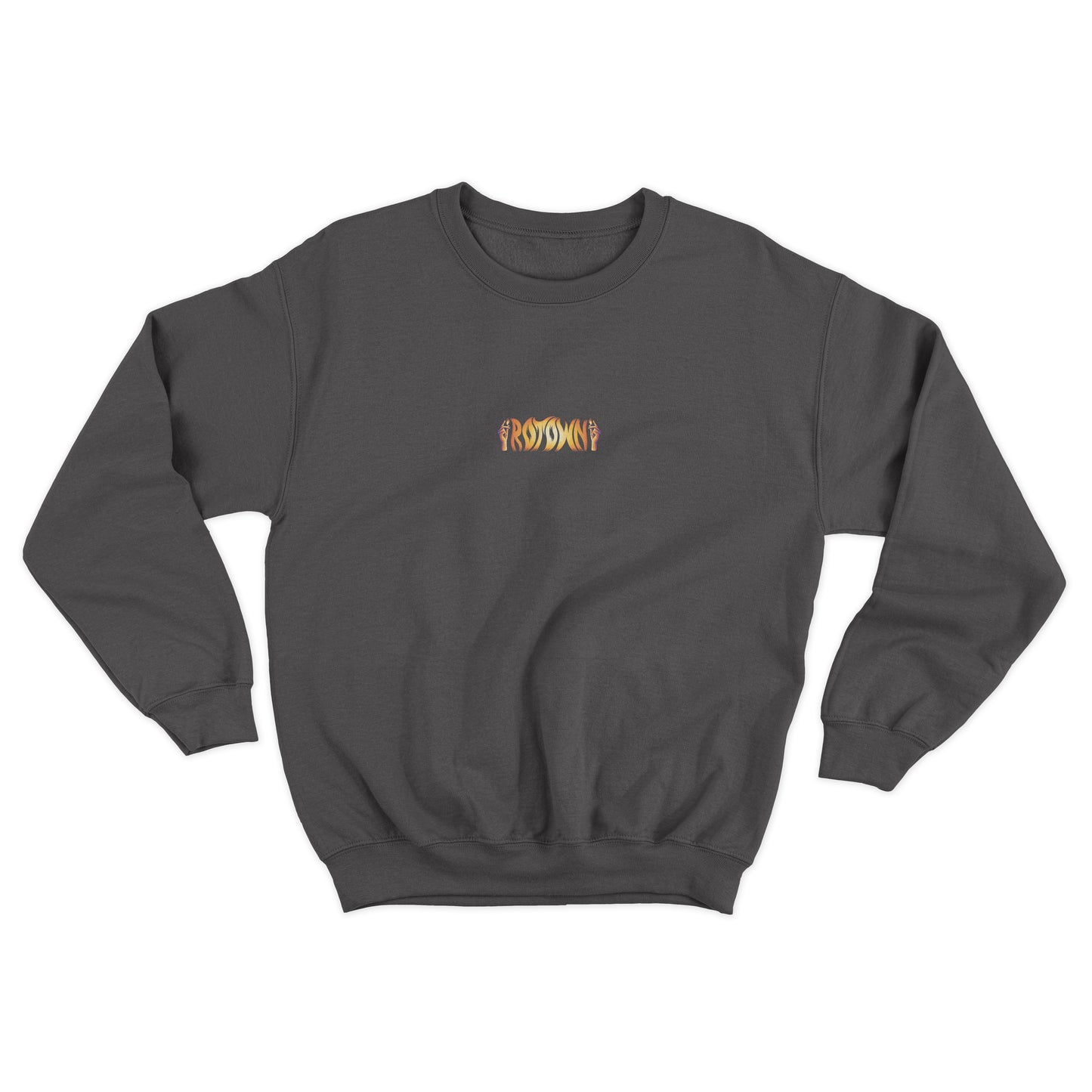 Sweater 'Rotown Vuur' • klein oranje logo midden