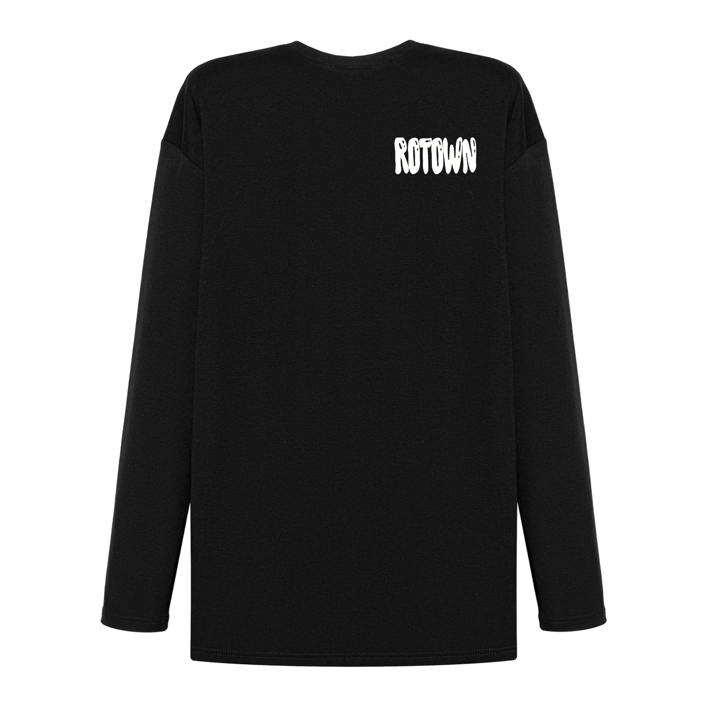 Longsleeve 'Rotown Ballonletters' • wit logo borst