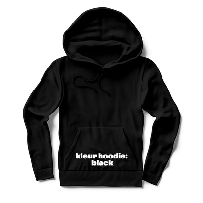 Hoodie 'Left of the Dial' • Klein zwart logo midden