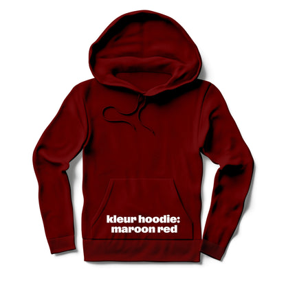 Hoodie 'Left of the Dial' • Klein wit logo midden