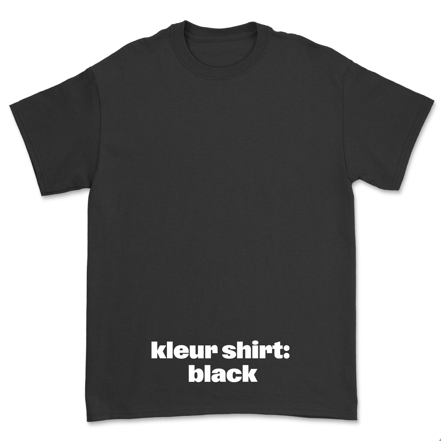 T-shirt 'Left of the Dial' • JOH klein zwart logo midden
