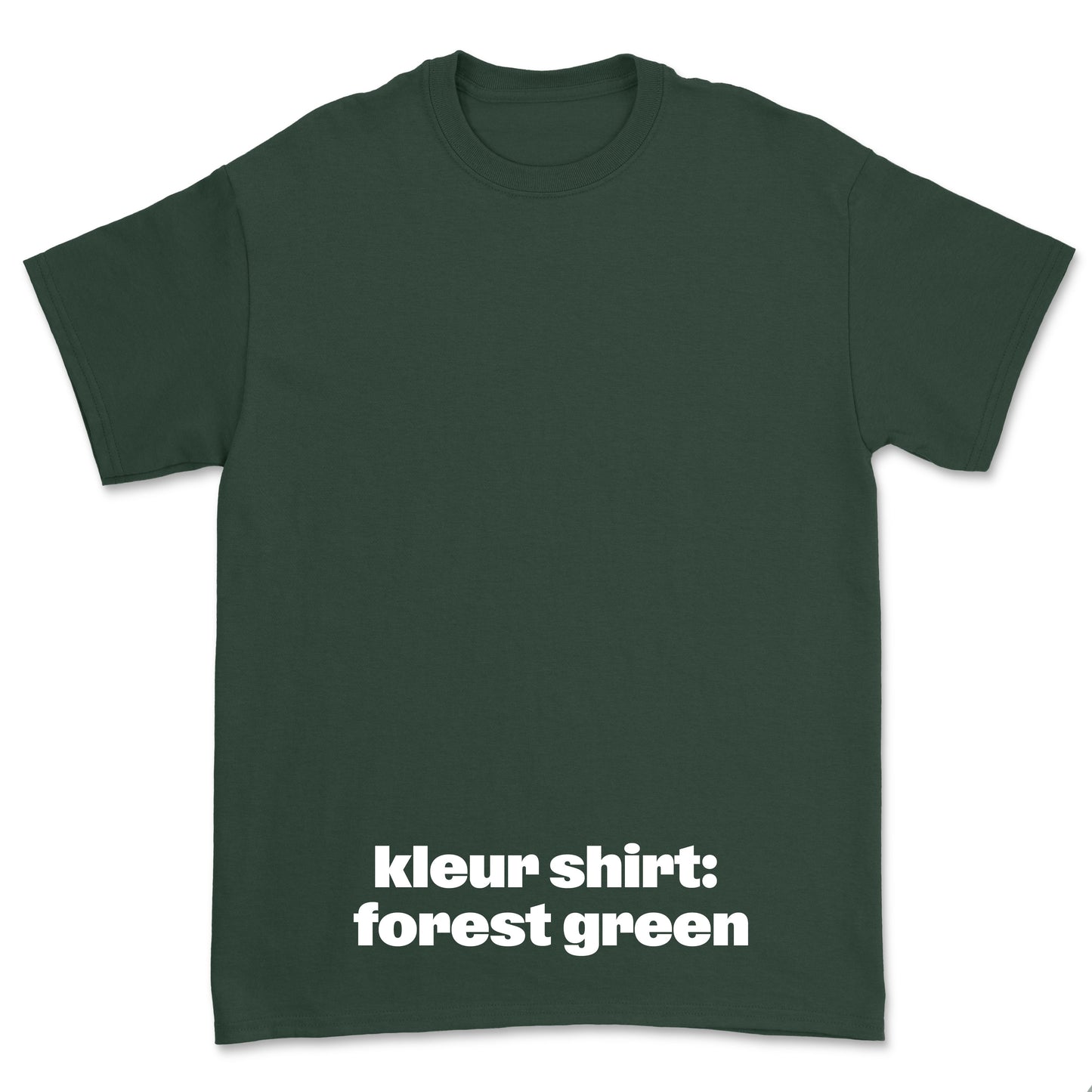 T-shirt 'Left of the Dial' • Klein zwart logo midden