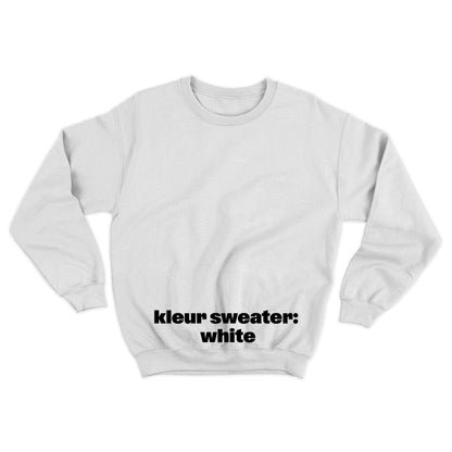 Sweater 'Left of the Dial' • Klein wit logo midden
