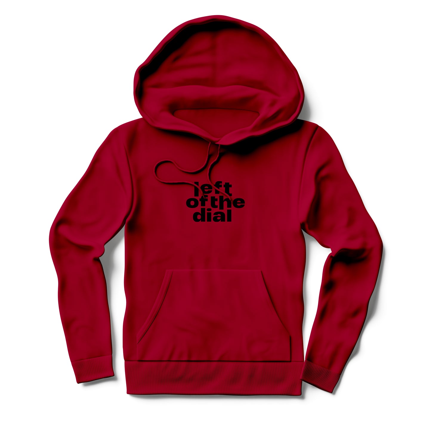 Hoodie 'Left of the Dial' • Groot zwart logo