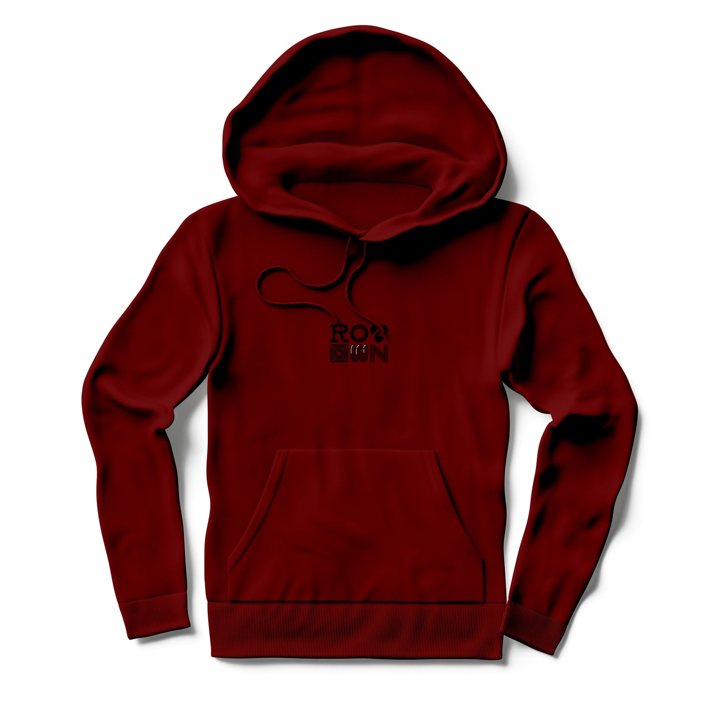 Hoodie 'Rotown Letters' • Klein zwart logo midden