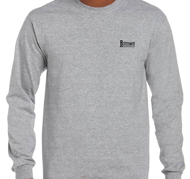 Longsleeve Rotown Logo • Klein zwart logo borst