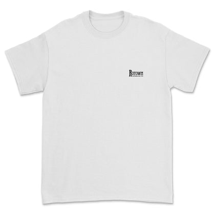 T-shirt Rotown Logo • Klein zwart logo borst