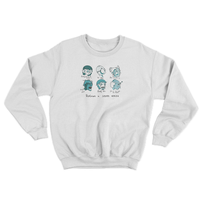 Sweater 'Rotown Concertgangers' • Groen met zwarte tekst