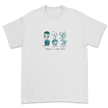 T-shirt 'Rotown Concertgangers' • Groen met zwarte tekst