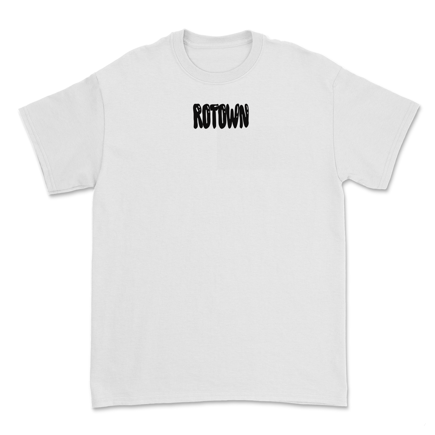 T-shirt 'Rotown Ballonletters' • zwart logo midden