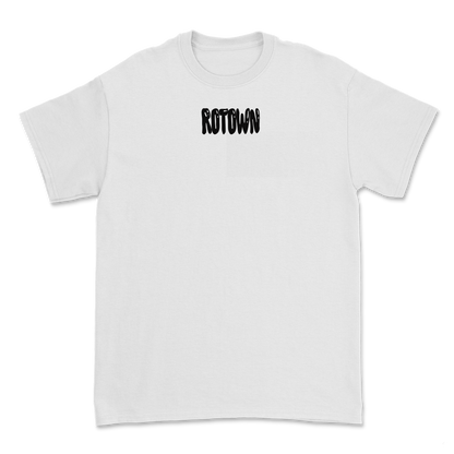 T-shirt 'Rotown Ballonletters' • zwart logo midden