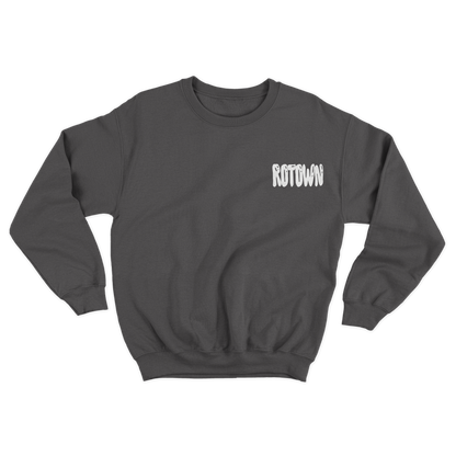 Sweater 'Rotown Ballonletters' • wit logo borst